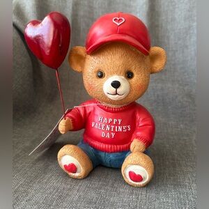 Love & Cupcakes Valentine’s Day Heart Balloon Teddy Bear